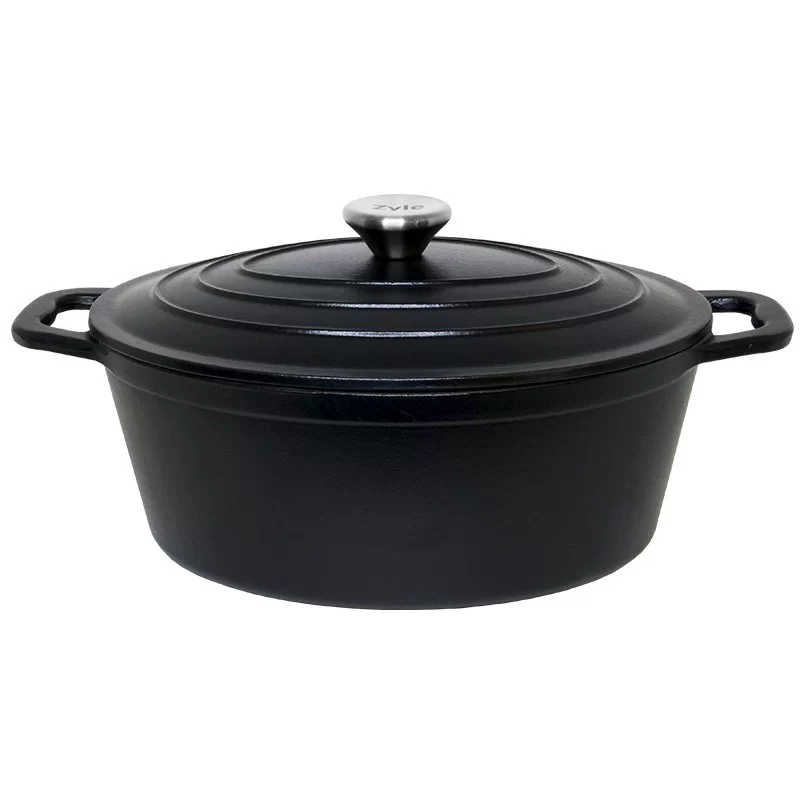 ovalus-emaliuotas-ketaus-puodas-zyle-zy028bki-talpa-4-l-juodas ketaus puodas