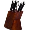 Damasko plieno peilių rinkinys su stovu KAMAZAKI KZI004SET