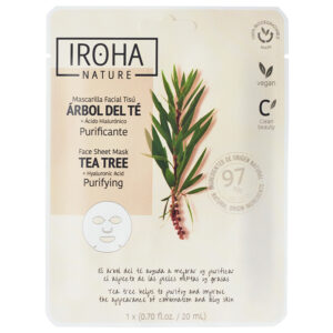 Valomoji veido kaukė Iroha Tea Tree MTIN26 su arbatmedžiu