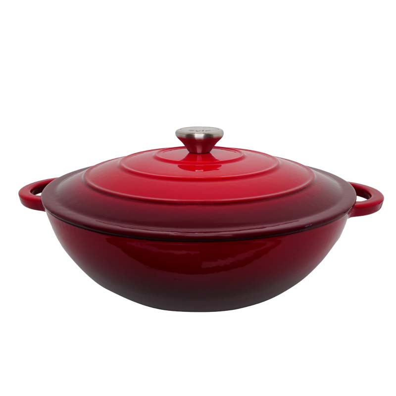 01_ZY030DRKI Apvalus emaliuotas ketaus puodas ZY030DRKI