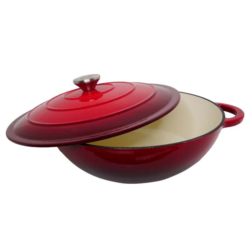 02_ZY030DRKI Apvalus emaliuotas ketaus puodas ZY030DRKI