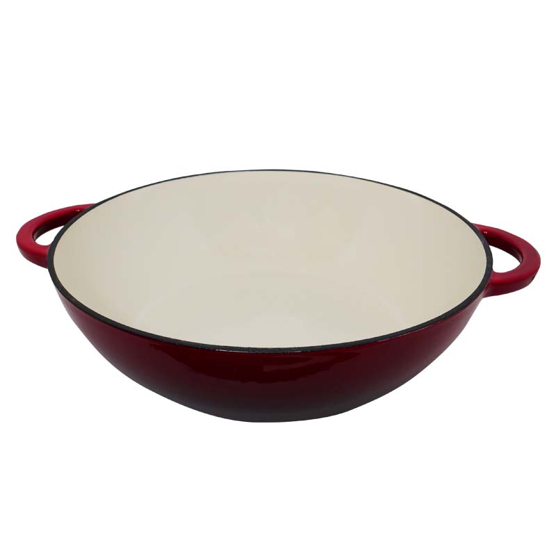 03_ZY030DRKI Apvalus emaliuotas ketaus puodas ZY030DRKI