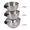 *Metalinių dubenėlių rinkinys ZY191WS